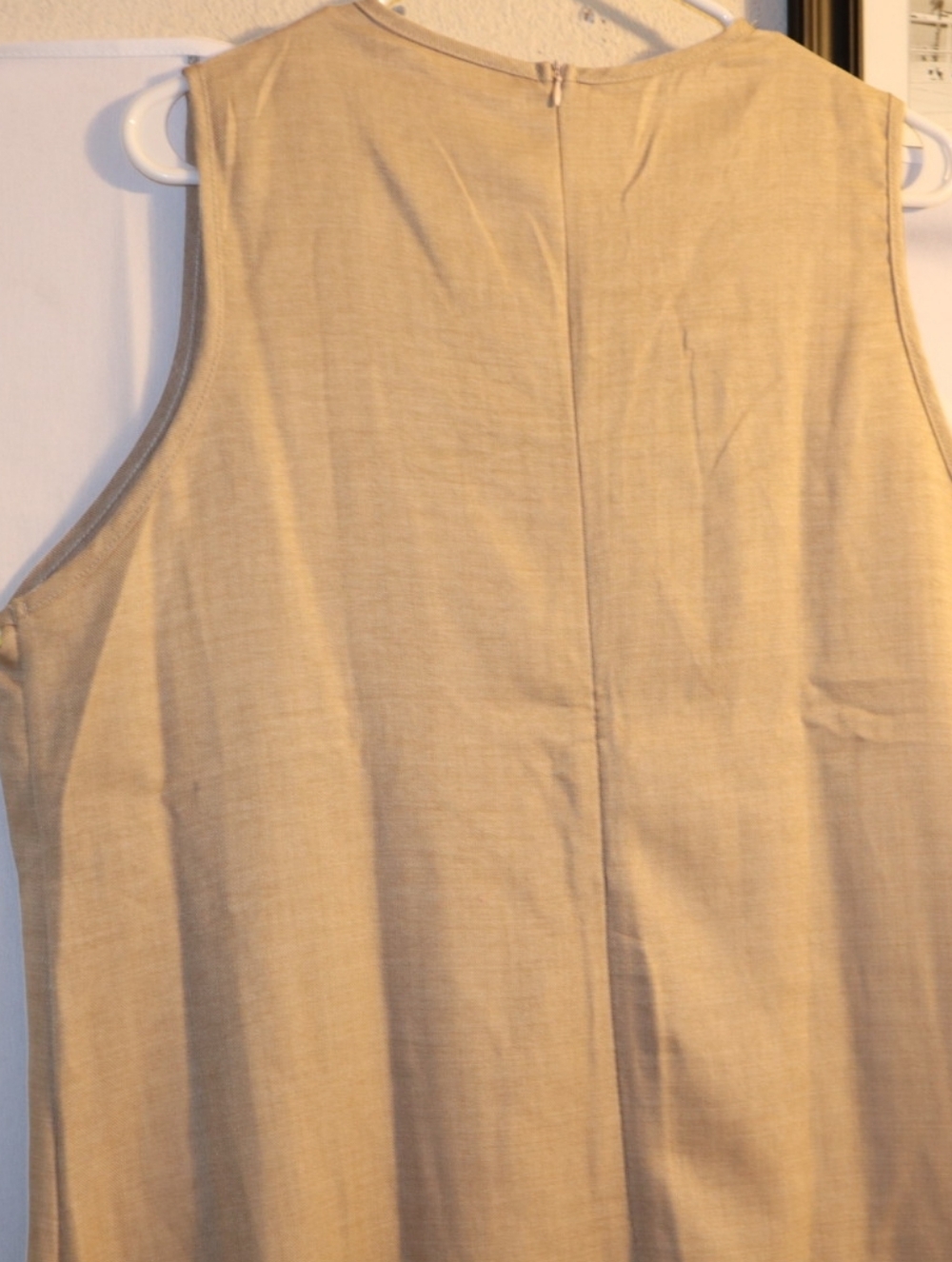 Women's‎ Midi Dress Shift Dress Sundress White Dress Tan Size 2X - Picture 7 of 10
